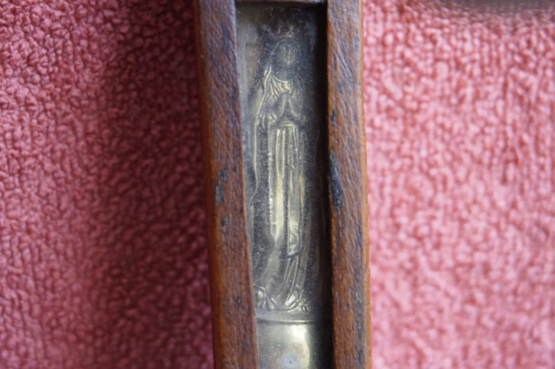 Lourdes Madona Ex-voto, Devoutness Walking Cane, France circa 1900