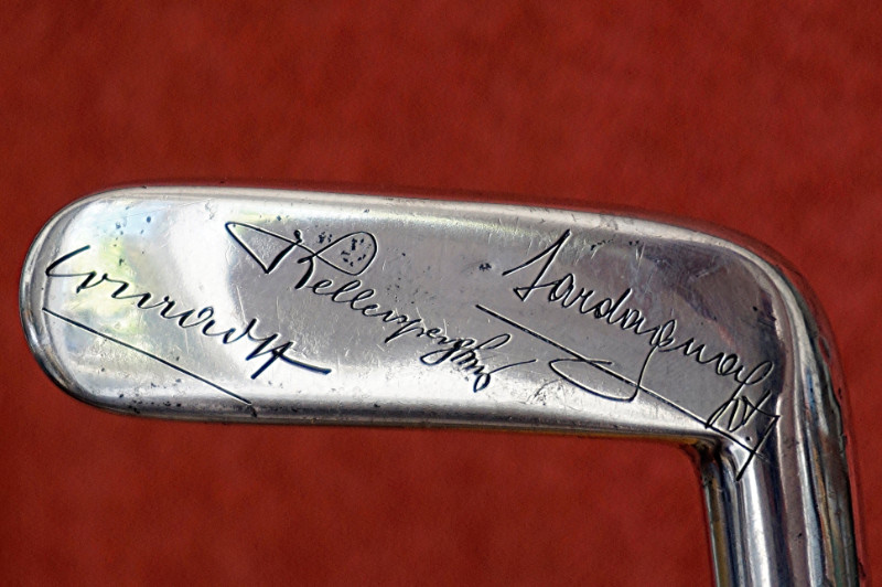 Golf Club Sport Trophy, Silver System Walkingstick. Austria, 1912