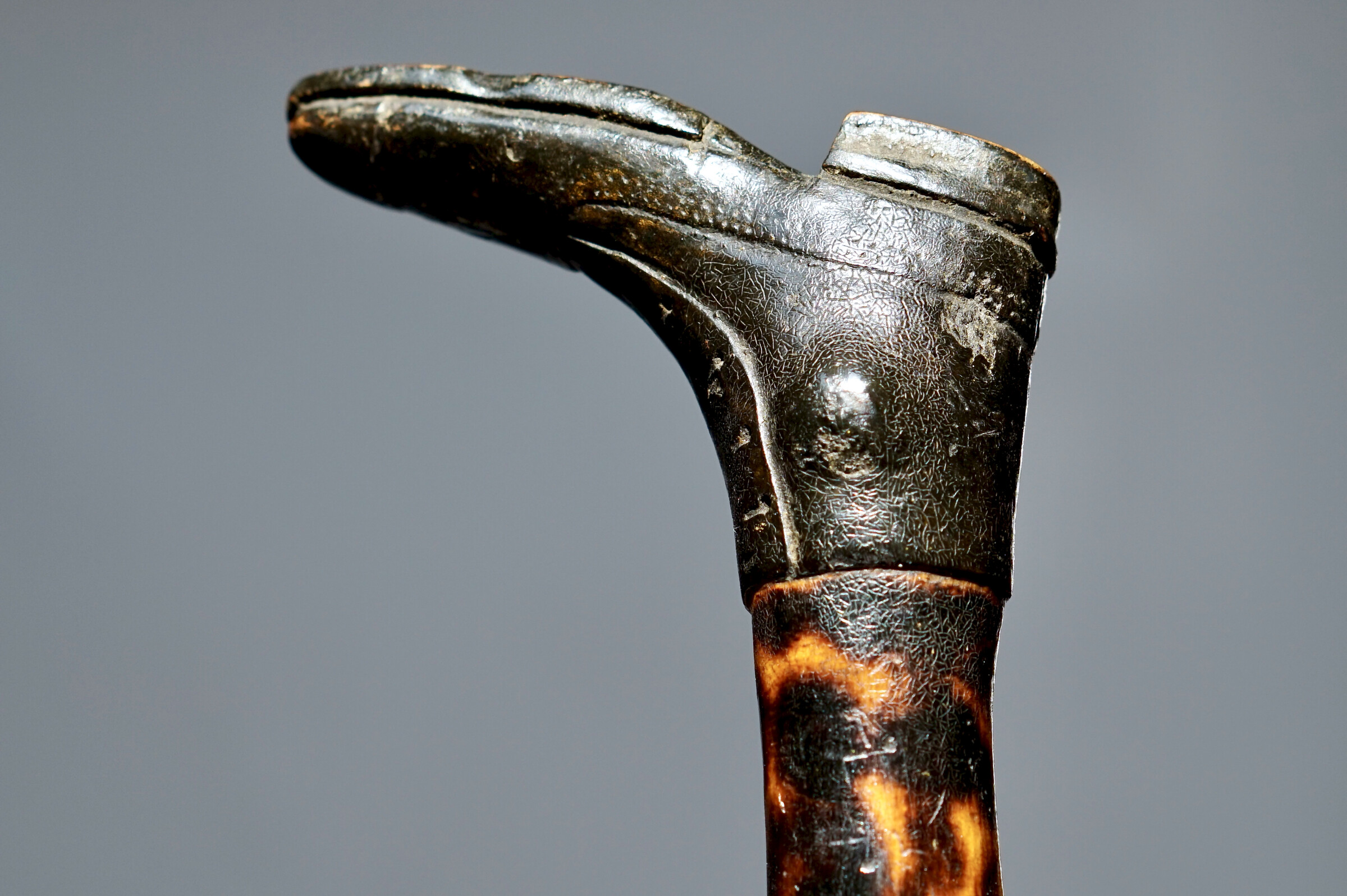 A Folk Art boot Walking stick, France ca. 1920