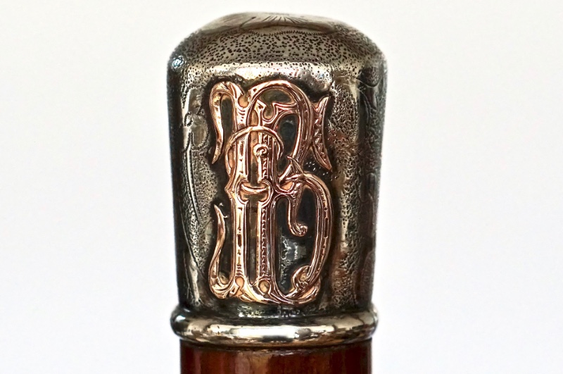 A historical piece on Silver & Gold Cane belonging to the Cuban dictator Fulgencio Batista, America  ca. 1945