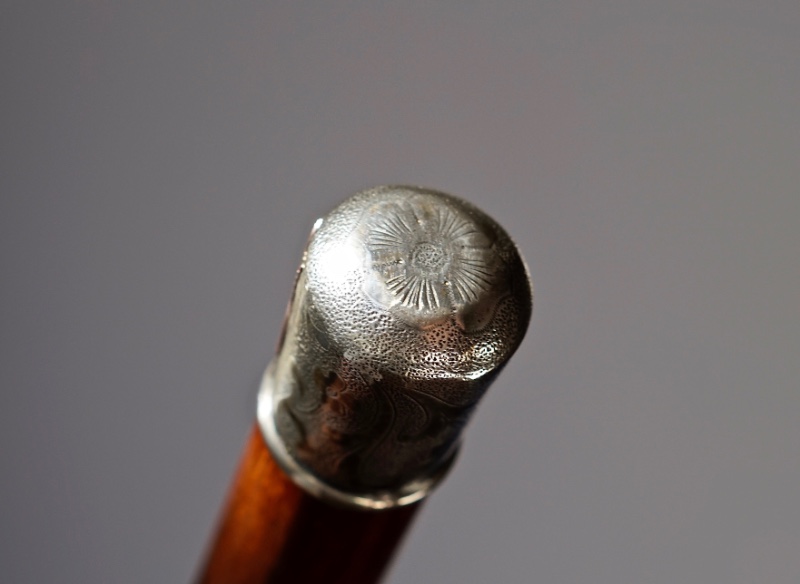 A historical piece on Silver & Gold Cane belonging to the Cuban dictator Fulgencio Batista, America  ca. 1945