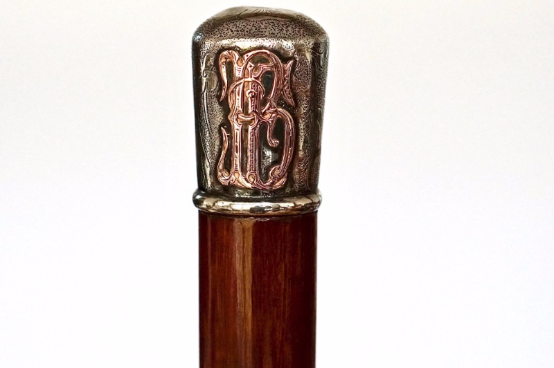 A historical piece on Silver & Gold Cane Belonging to the Cuban dictator Fulgencio Batista, America  ca. 1945