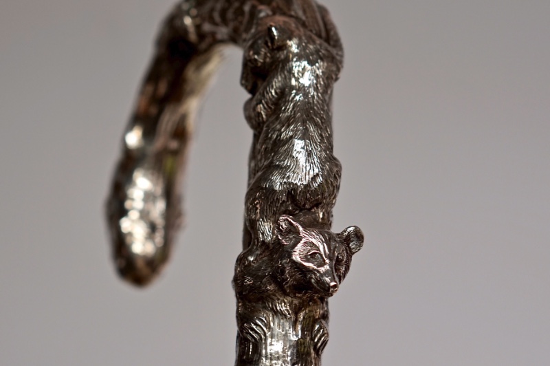 Two Bears Cane, Russia ca. 1900