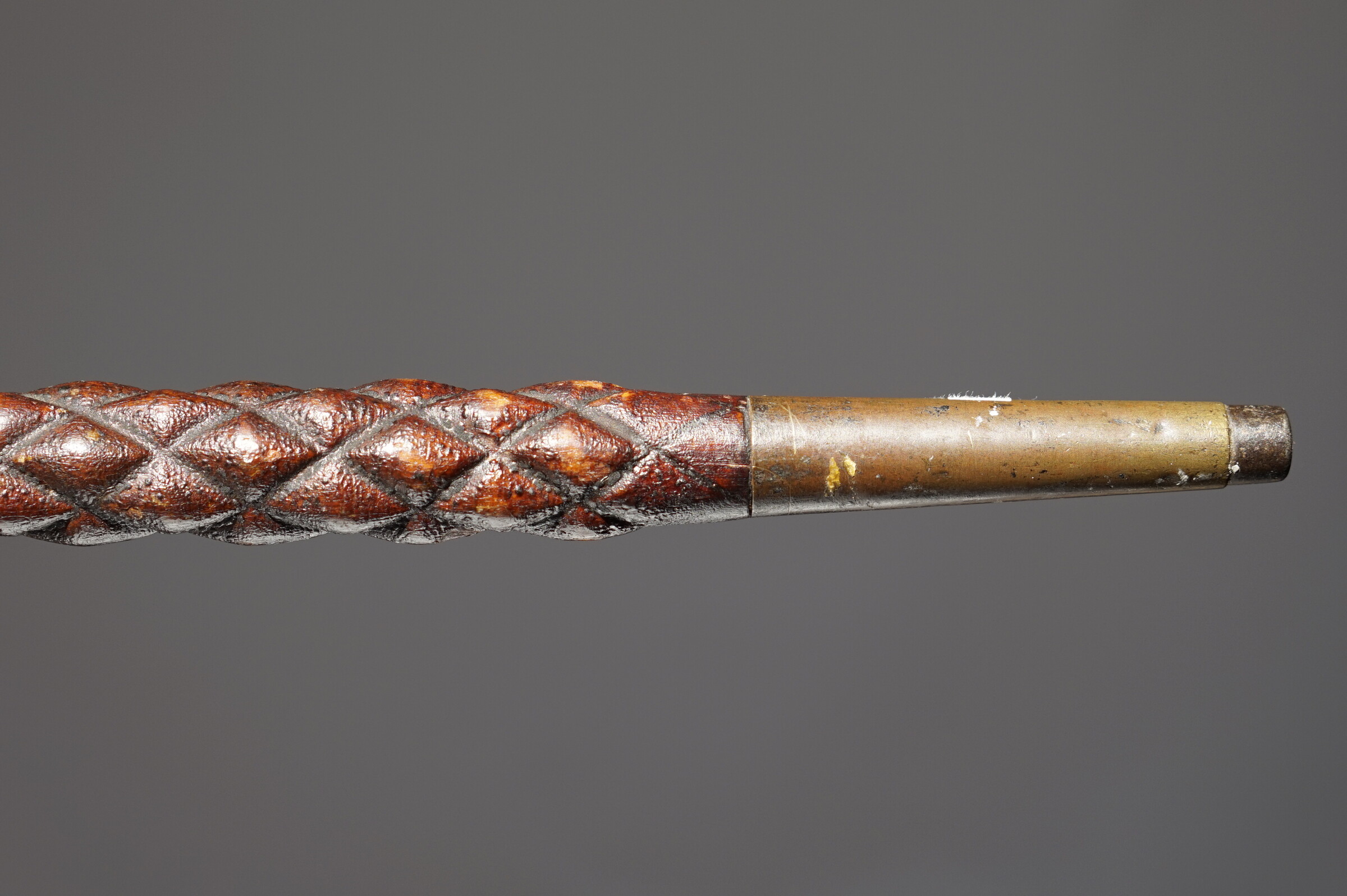 Whalers Art, One-piece of wood Walking stick, U.S.A. or England ca. 1880